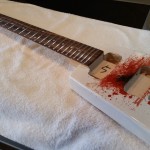 Neck glued in place
